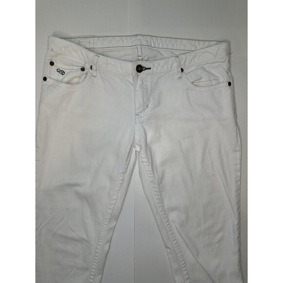 Quicksilver QSD Vintage Women’s White Denim Stretch Jeans Pockets Size 7/28 - Picture 3 of 13